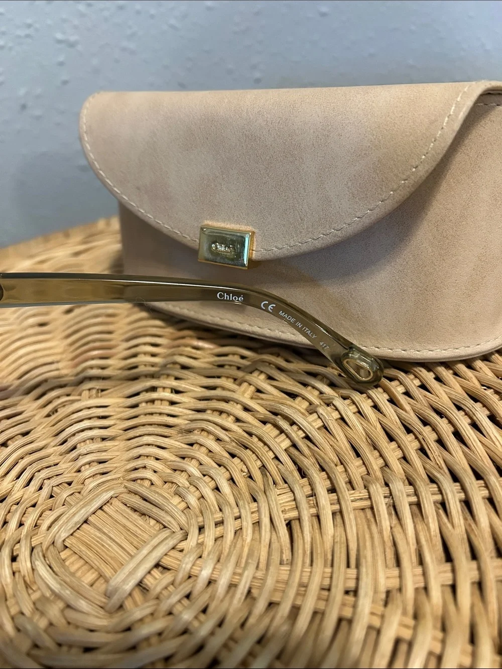 Chloe Rita Cat Eye Oversized CE737S Sunglasses Beige Neutral